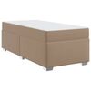 vidaXL Estructura de cama Capuchino 90 x 200 cm PVC