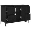 vidaXL Mueble de lavabo con cajones roble negro 90x34,5x60 cm