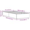 vidaXL Estructura de Cama Ottoman Marr&oacute;n Cera 80 x 200 cm Pino macizo