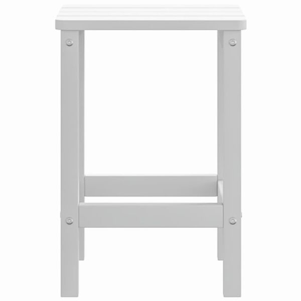 vidaXL Mesa de jardín Adirondack HDPE blanca 38x38x46 cm