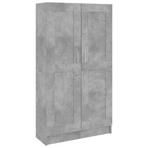 vidaXL Armario de libros contrachapada gris hormig&oacute;n 82,5x30,5x150cm