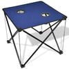 Mesa az&uacute;l plegable para camping