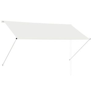 vidaXL Toldo retr&aacute;ctil 250x150 cm crema