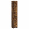 vidaXL Mueble de Cuarto de Ba&ntilde;o Roble Ahumado 30 x 33 x 190 cm