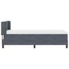 vidaXL Cama tipo Box Spring Gris oscuro 190 x 90 cm Terciopelo