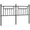 vidaXL Cabecero de repuesto de metal negro 180 cm