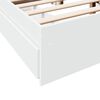 vidaXL Cama con cajones madera de ingeniería blanco 135x190 cm