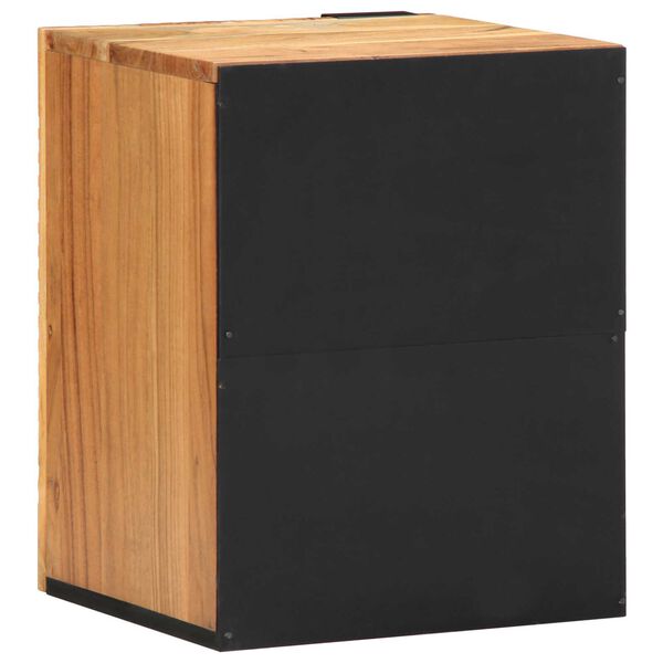 vidaXL Gabinete de Lavabo para Ba&ntilde;o con puerta Madera de Acacia S&oacute;lida