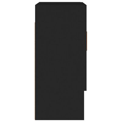 vidaXL Armario de pared madera contrachapada negro 60x31x70 cm