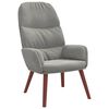 vidaXL Sill&oacute;n reclinable de terciopelo gris claro