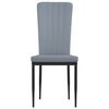 vidaXL Sillas de comedor 4 unidades terciopelo gris claro