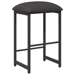 vidaXL Taburete de bar Gris oscuro 40 x 32 x 64 cm