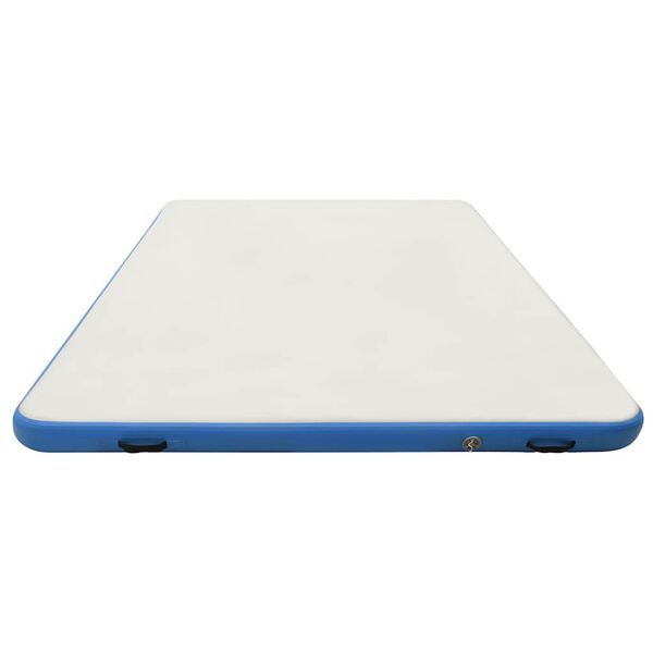 vidaXL Plataforma flotante inflable azul y blanco 300x300x15 cm