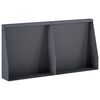 vidaXL Muro de Contenci&oacute;n 2 uds. 40 x 12 x 40 cm Acero Gris antracita