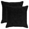 vidaXL Funda de almohada 2 uds. HOUTEN Negro 70 x 70 cm