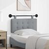 vidaXL Cabecera Colgante Gris Claro 100 x 55 x 5 cm tela