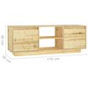 vidaXL Mueble de TV madera maciza de abeto 110x30x40 cm