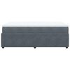 vidaXL Cama box spring con colch&oacute;n terciopelo gris oscuro 120x200 cm