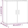 vidaXL Armario de pared madera contrachapada roble sonoma 60x30x60 cm