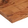 vidaXL Tablero de mesa rectangular madera maciza acacia 80x30x2,5 cm