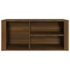 vidaXL Mueble zapatero madera contrachapada marr&oacute;n roble 100x35x45 cm