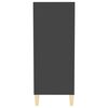 vidaXL Aparador de madera contrachapada gris 57x35x90 cm