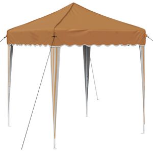 vidaXL Carpa Plegable para Fiestas 195 x 195 x 245 cm Beige