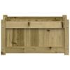 vidaXL Jardinera de madera de pino impregnada 60x31x31 cm