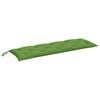 vidaXL Coj&iacute;n para banco de jard&iacute;n tela verde melange 150x50x7 cm