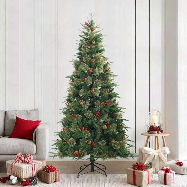vidaXL &Aacute;rbol de Navidad artificial con ramas articuladas Verde 240 cm