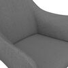 vidaXL Sillas de comedor giratorias 6 unidades tela gris claro