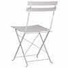 vidaXL Silla de jard&iacute;n plegable 2 pcs Beige 42 x 46 x 82cm Metal