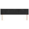 vidaXL Cabeceros 2 unidades de terciopelo negro 100x5x78/88 cm