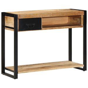vidaXL Mesa consola madera maciza mango 100x35x75 cm