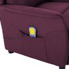vidaXL Sill&oacute;n de masaje de tela morado