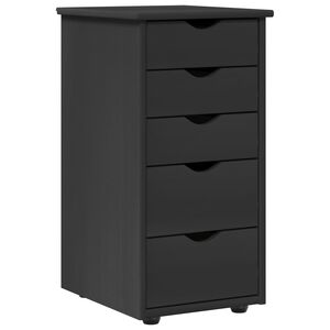 vidaXL Armario Gris 34 x 39 x 61,5 cm Madera de Pino Macizo