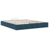 vidaXL Estructura de cama otomana sin colch&oacute;n azul oscuro 200x200 cm