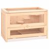 vidaXL Jaula para h&aacute;mster madera maciza abeto 60x35,5x42 cm