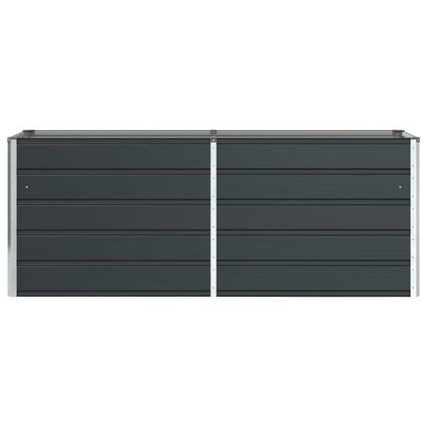 vidaXL Jardinera Antracita 480 x 50 x 45 cm Acero Galvanizado