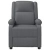 vidaXL Sillón reclinable de cuero sintético gris