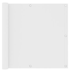 vidaXL Toldo para balcón tela oxford blanco 90x400 cm
