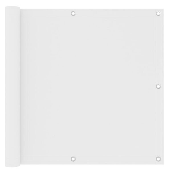 vidaXL Toldo para balcón tela oxford blanco 90x400 cm