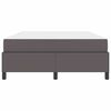 vidaXL Estructura de cama con colch&oacute;n Gris 160 x 200 cm tela