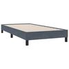 vidaXL Cama box spring con colch&oacute;n terciopelo gris oscuro 80x210 cm
