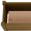 vidaXL Jardinera de madera maciza de pino marr&oacute;n miel 60x31x31 cm