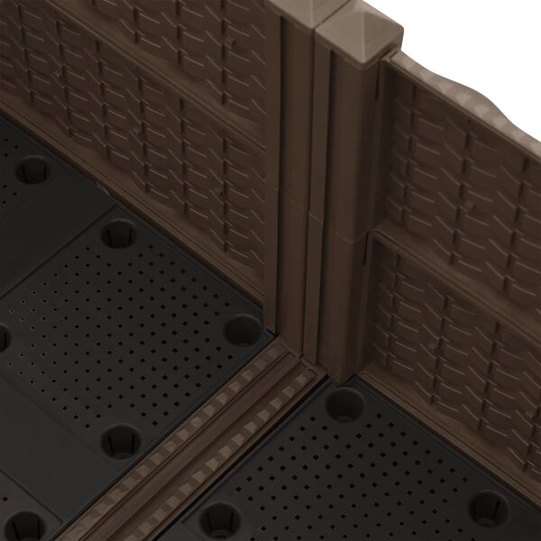 vidaXL Arriate 80x80x23 cm polipropileno