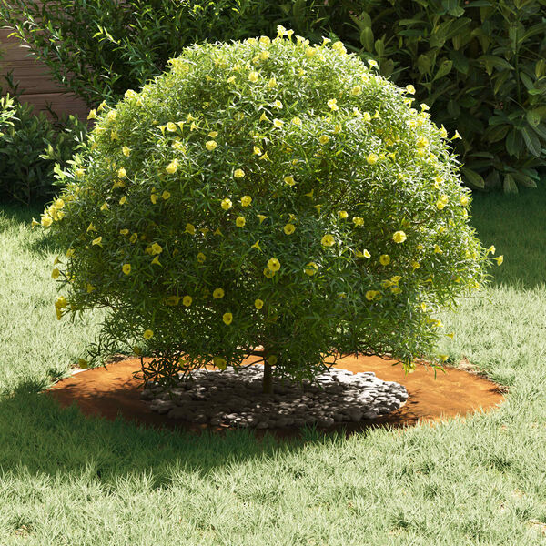 vidaXL adecuado para Anillo de &Aacute;rbol Plano Marr&oacute;n &Oslash;40 / 70 cm