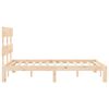 vidaXL Estructura de cama sin colchón madera de pino blanca 140x200 cm