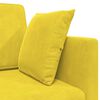 vidaXL Sof&aacute;-cama de piso 200cm Amarillo Terciopelo