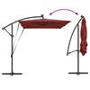 vidaXL Parasol de cantilever tipo plátano Terracota 294 x 200 x 254 cm